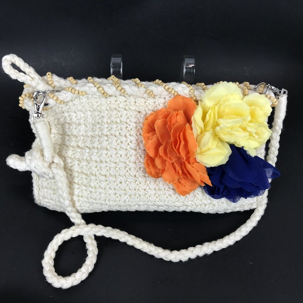 The Sak Cream Crochet shoulder bag